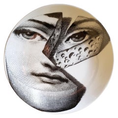 Piero Fornasetti Themes & Variations Porcelain Plate, Number 106
