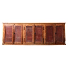 Used Early 20th Century Bakery Cabinet or Sideboard made of Pitch Pine