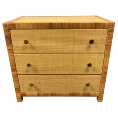 Bielecky Brothers Cane and Rattan Chest of Drawers