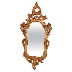 Italian Venetian Rococo Giltwood Wall Mirror, 20th C