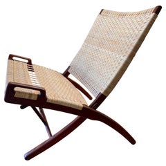 Vintage JH-512 Hans J Wegner Folding Lounge Chair