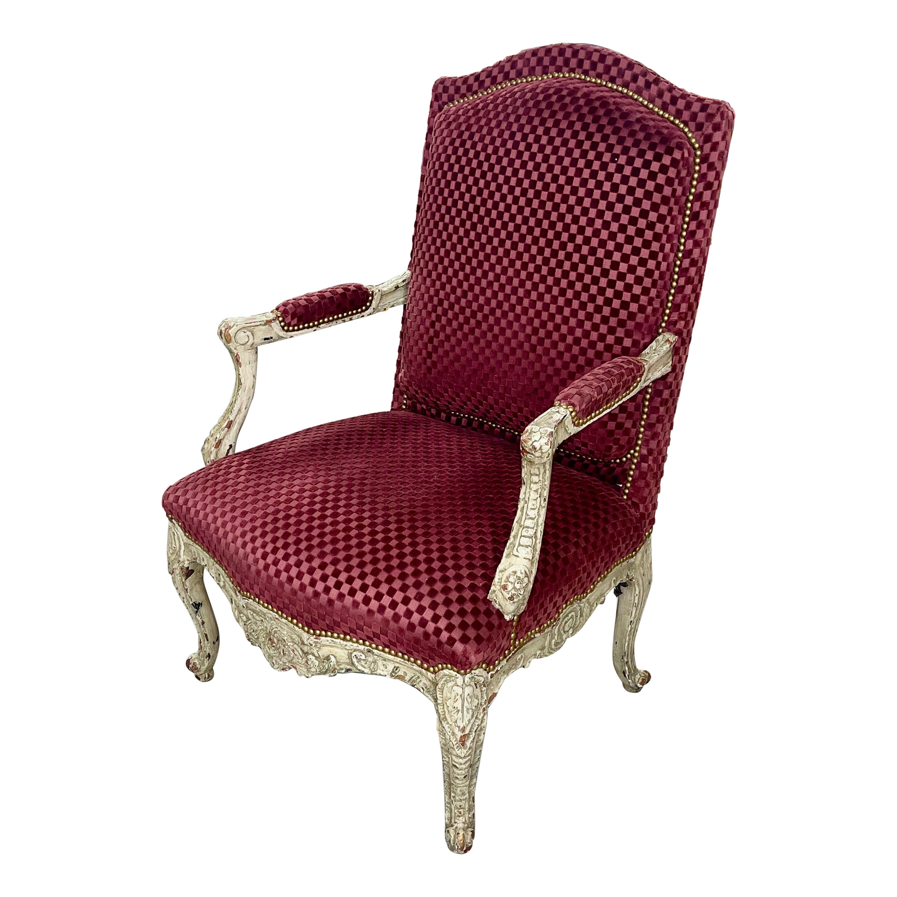 Bergère de style Louis XV du 19ème siècle en vente