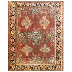 Antique Persian Feraghan Sarouk Carpet, c-1870