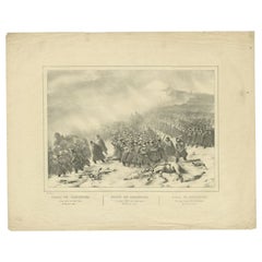 Antique Print of the March on Constantine, c.1840