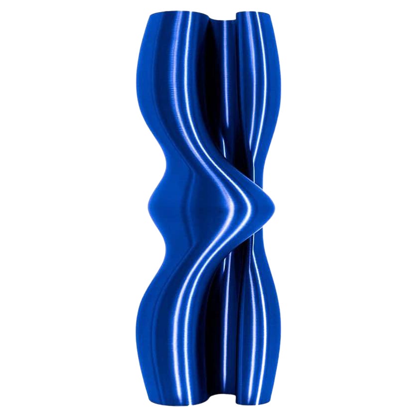 Feeling, Blue Contemporary Sustainable Vase-Sculpture