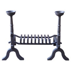 Used French Neogothic Fire Grate, Fireplace Grate