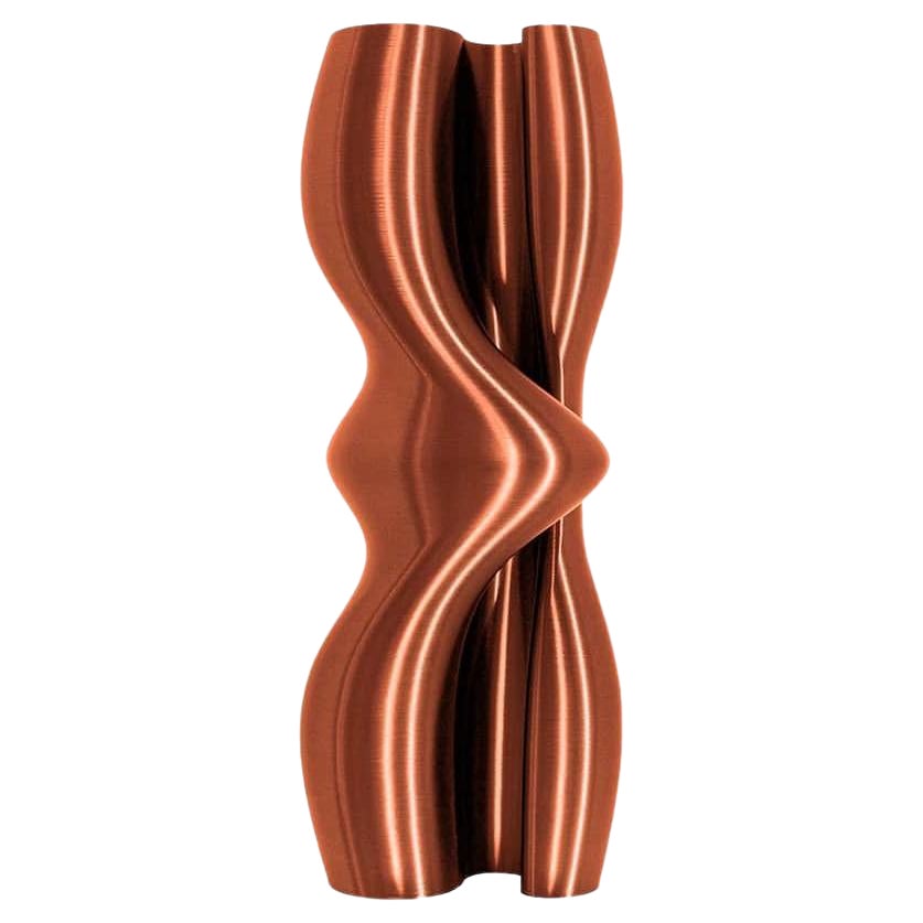 Feeling, Copper Contemporary Sustainable Vase-Sculpture For Sale