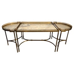 Set of 3 Coffee Tables in the Style of Maison Jansen 1950