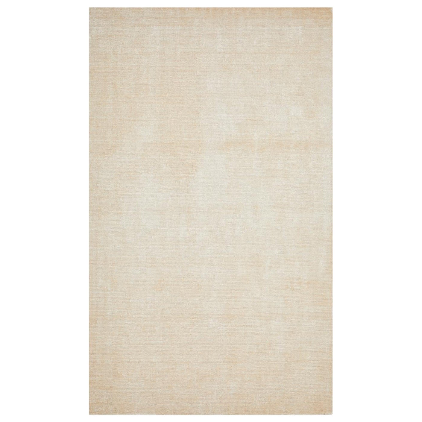 Solo Rugs Lodhi Contemporary Solid Handmade Area Rug Beige