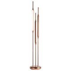 Reed Table Light / Large in Polished Copper by Tom Kirk