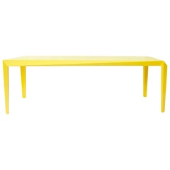 Faceted, geometric Volt Table, 'Vibrant Yellow' by Reinier de Jong