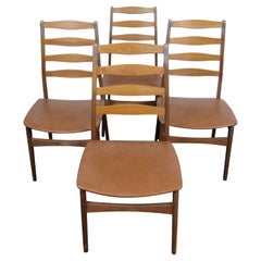 Vintage Set of Four Danish Dining Room Chairs