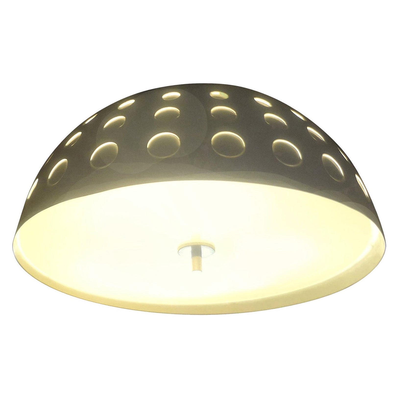 Italian Modern Gaetano Sciolari Style White Metal Perforated Pendant