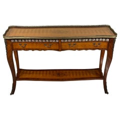 Fine French Style Inlay Server Bar Table/Cupboard