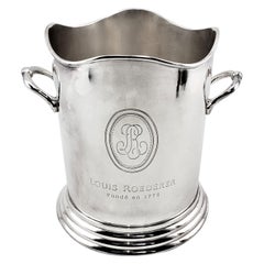 Louis Roederer Commemorative Mid-Century Era Chrome Plated Champagne Bucket