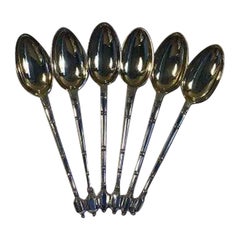 V. Christensen Silver Set of 6 Coffee Spoons