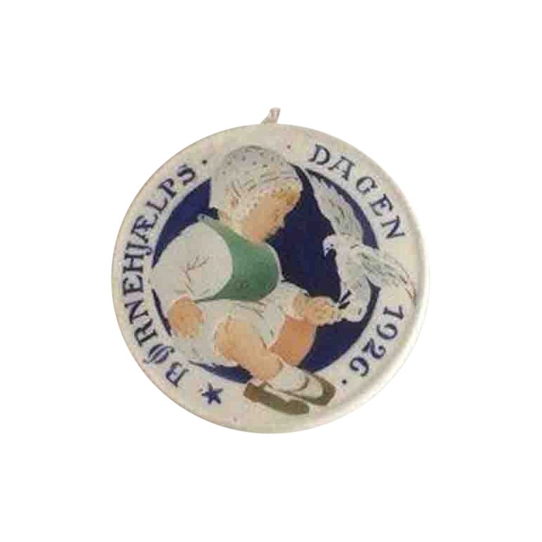 Aluminia Children's Help Day Plate, 1926 For Sale