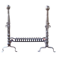 French Renaissance Fireplace Grate or Fire Basket, 17th Century