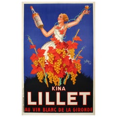 Poster Kina Lillet, Au vin blanc da la Gironde