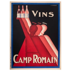 Poster by Gadoud Claude "Vins Camp Romain"