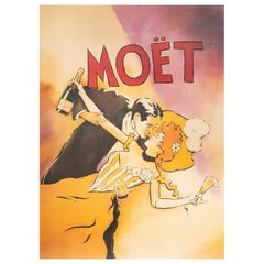 Poster by Vince Mcindoe "Couple Moët Champagne"