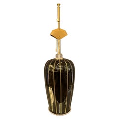 Oversized Black Murano Glass Lamp, Italy 1960s