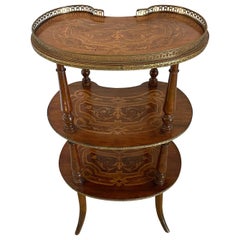Quality Antique French Marquetry Étagère