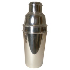 English Art Deco Silver Plated Cocktail Shaker by Mappin & Webb