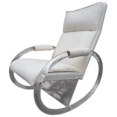 Fabulous Lucite Rocking Chair by Charles Hollis Jones