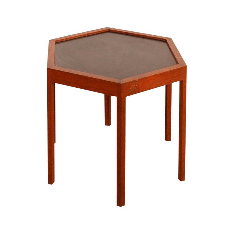 Hans C. Andersen Hexagonal Side Table
