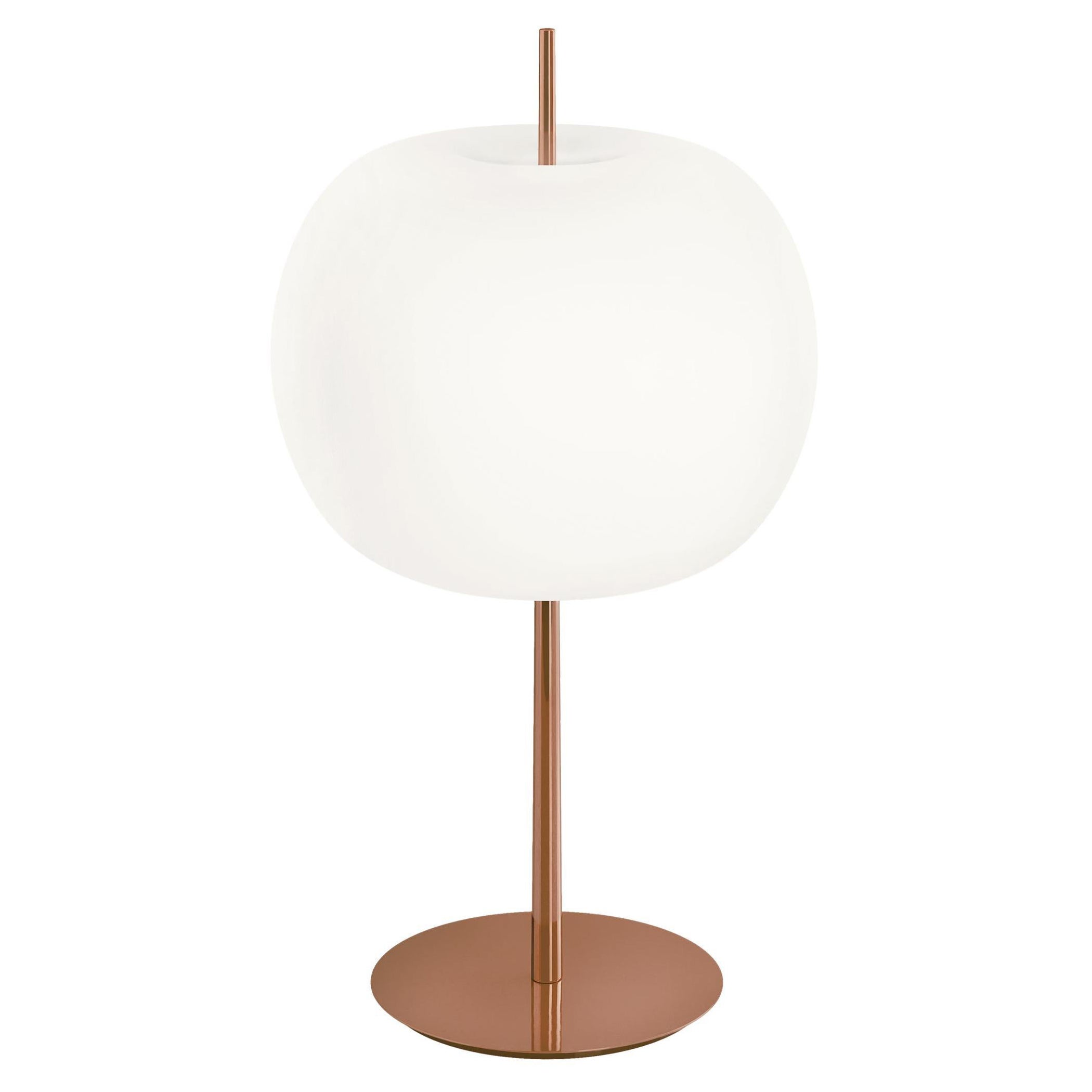 'Kushi XL' Opaline Glass and Copper Table Lamp for KDLN For Sale