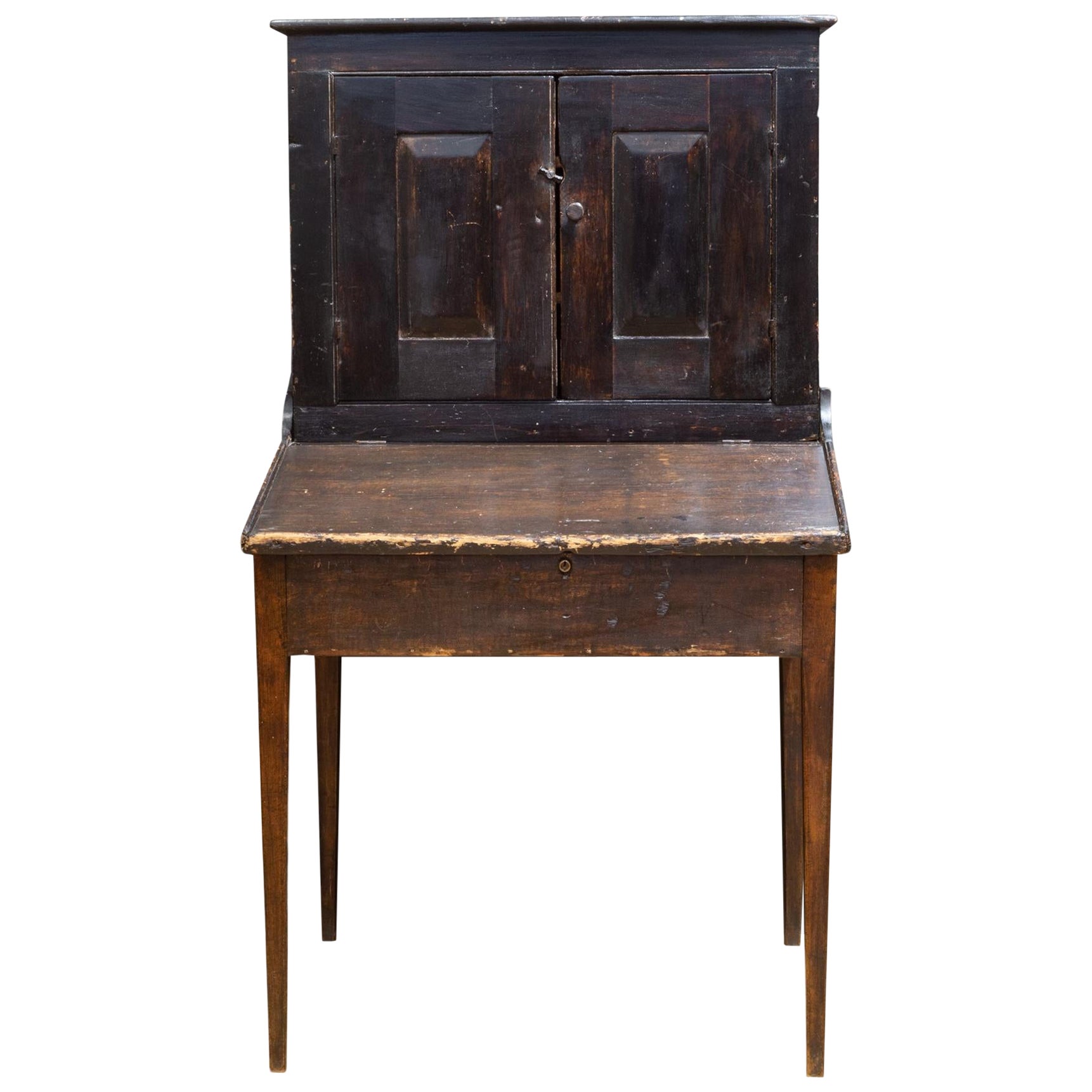 Early 19th C. School Master Slant Desk, C.1840 For Sale