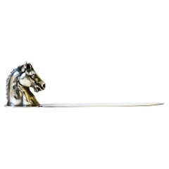 Reed & Barton Horse Head Sterling Silver Plate Letter Opener