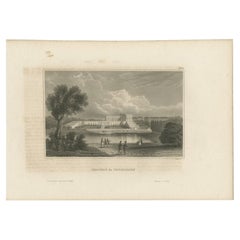 Antique Print of the Palace of Versailles by Meyer, 1848