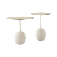 Set of Lacquered Oak & Marble Lato Side Tables by Luca Nichetto for & Tradition