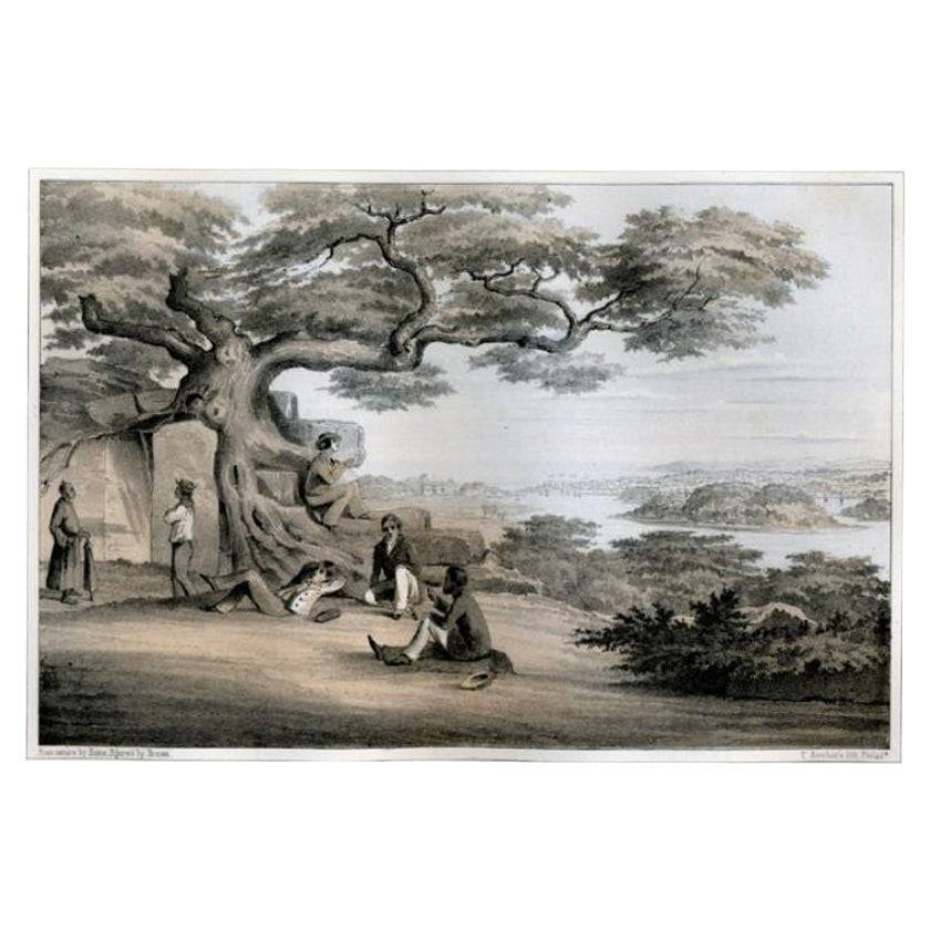 Antiker Druck der Ryukyu-Inseln in Japan, 1856