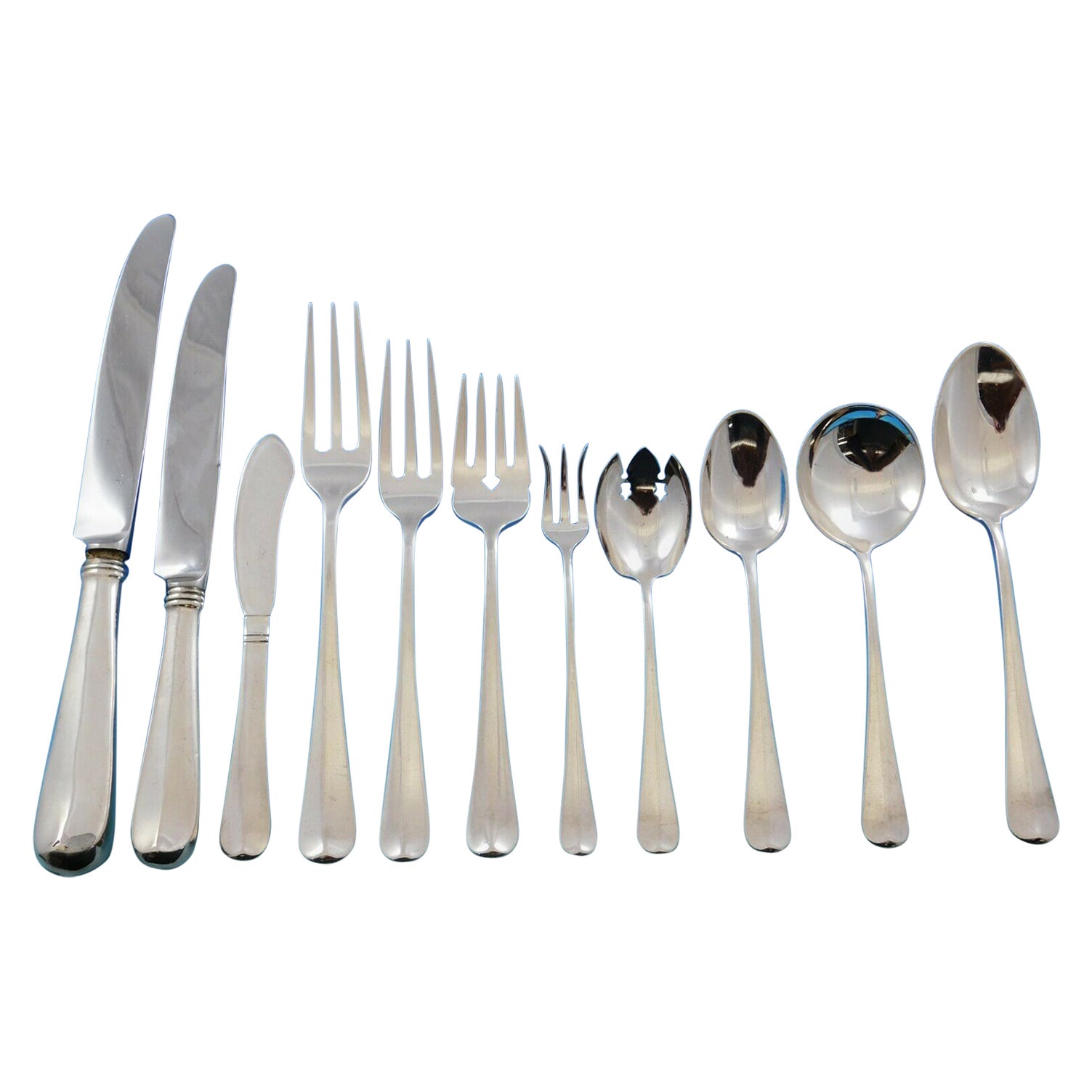 Dominick & Haff Rococo Butter Spreader Flat Handle Details about   Sterling Silver Flatware 