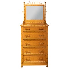 Faux Bamboo Side Lock Chest by Horner