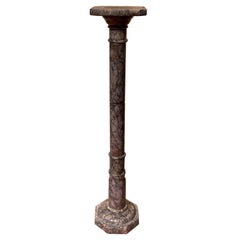 20th Century Quality Marble Pillar / Column in Neoclassical Style