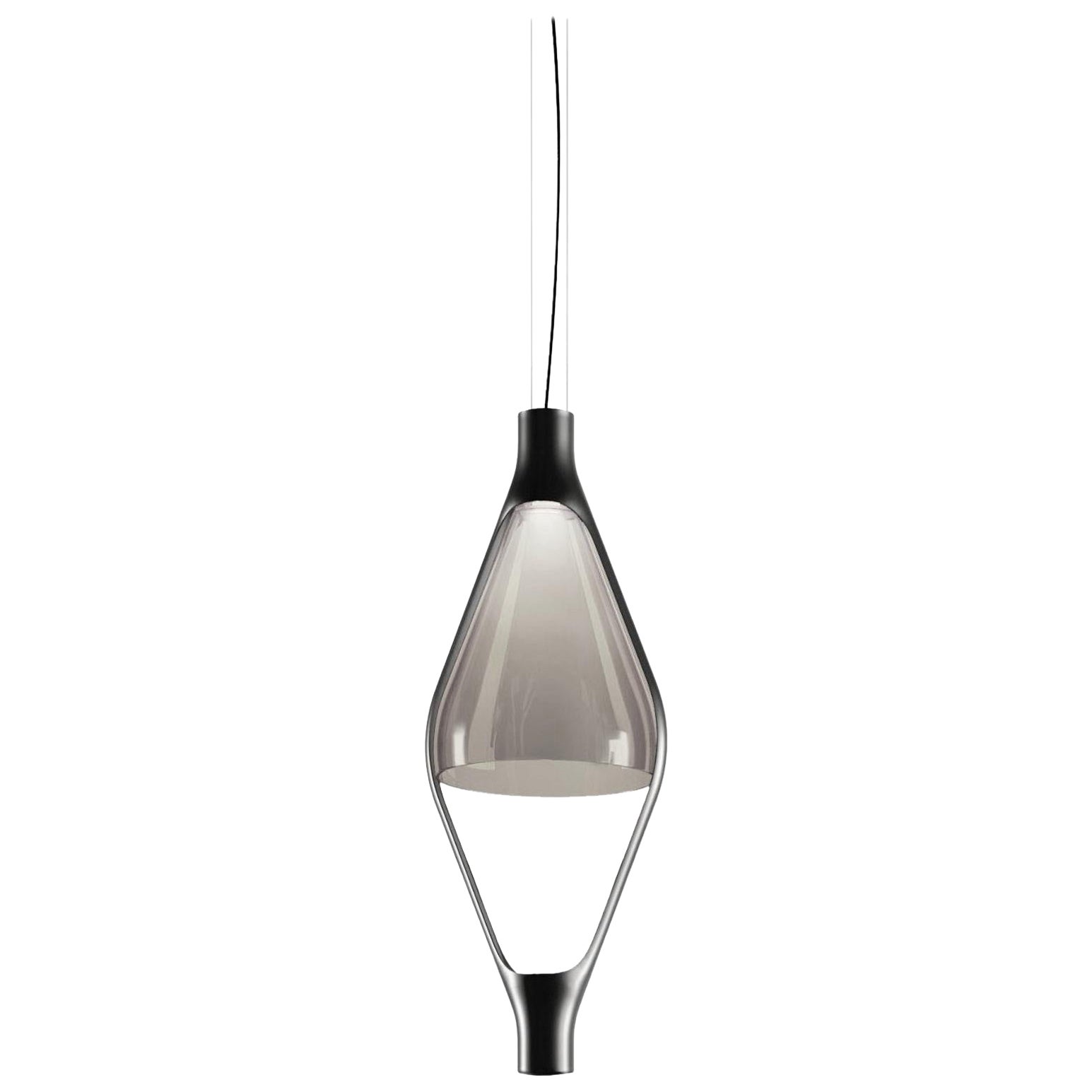 Lampada a sospensione modulare 'Viceversa' di Noé Lawrance per KDLN in grigio fumo in vendita