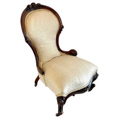 Quality Antique Victorian Carved Ladies Chair