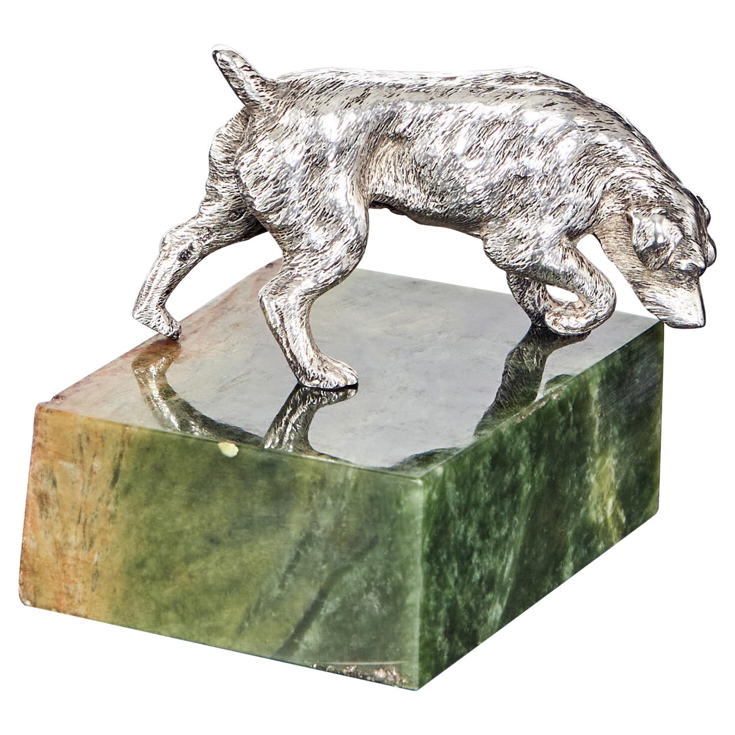 Antique Silver Model of an English Spaniel