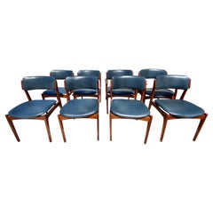 8 Mid-Century Modern Dining Chairs by Erik Buch