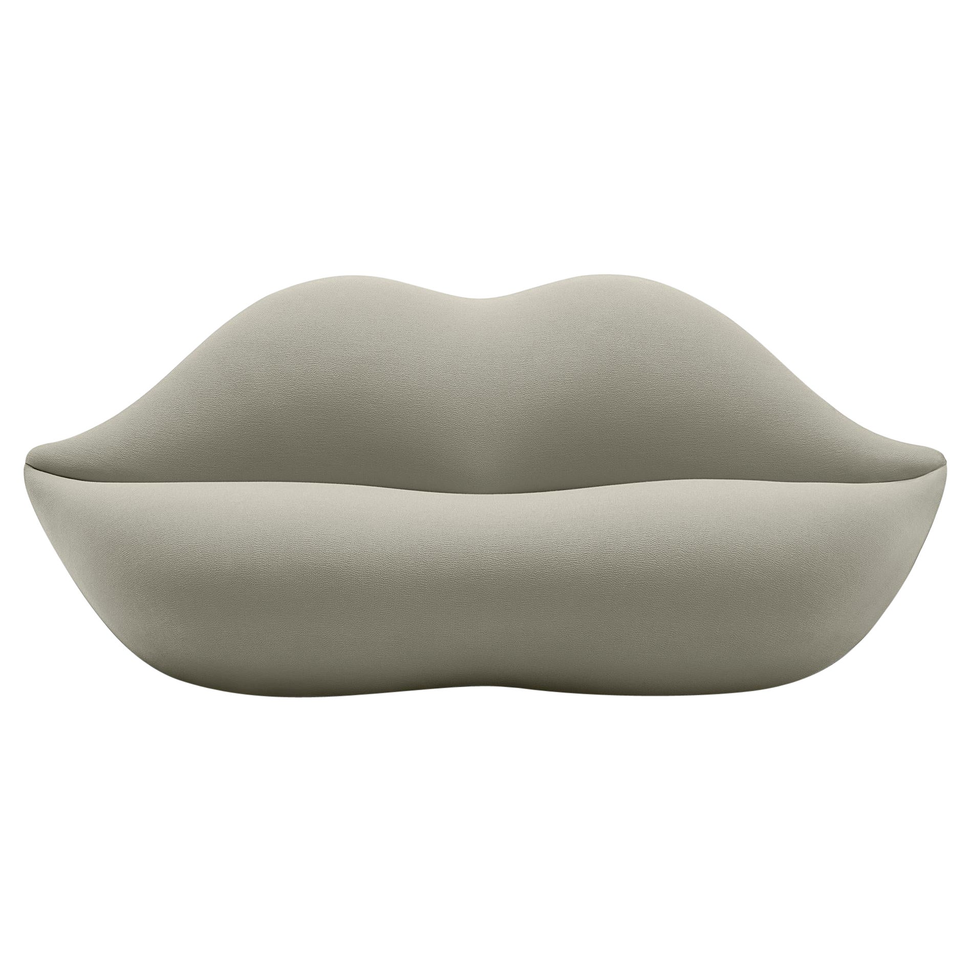 Gufram, 'Bocca Unlimited' Lip-Shaped Sofa, 810-Cream, by Studio 65 For Sale