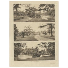 Antique Three Rare Heliogravures of Kuala Lumpur, Malaysia in 1907