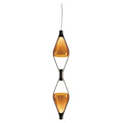 Lampe à suspension modulaire « Viceversa 2 » de No Lawrance pour Kdln en ambre