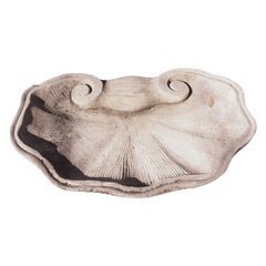 Italian Shell Basin in Carved Vicenza Stone