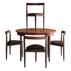 Vintage Hans Olsen Dinette Dining Table and Four Chairs Frem Rojle, Circa 1960