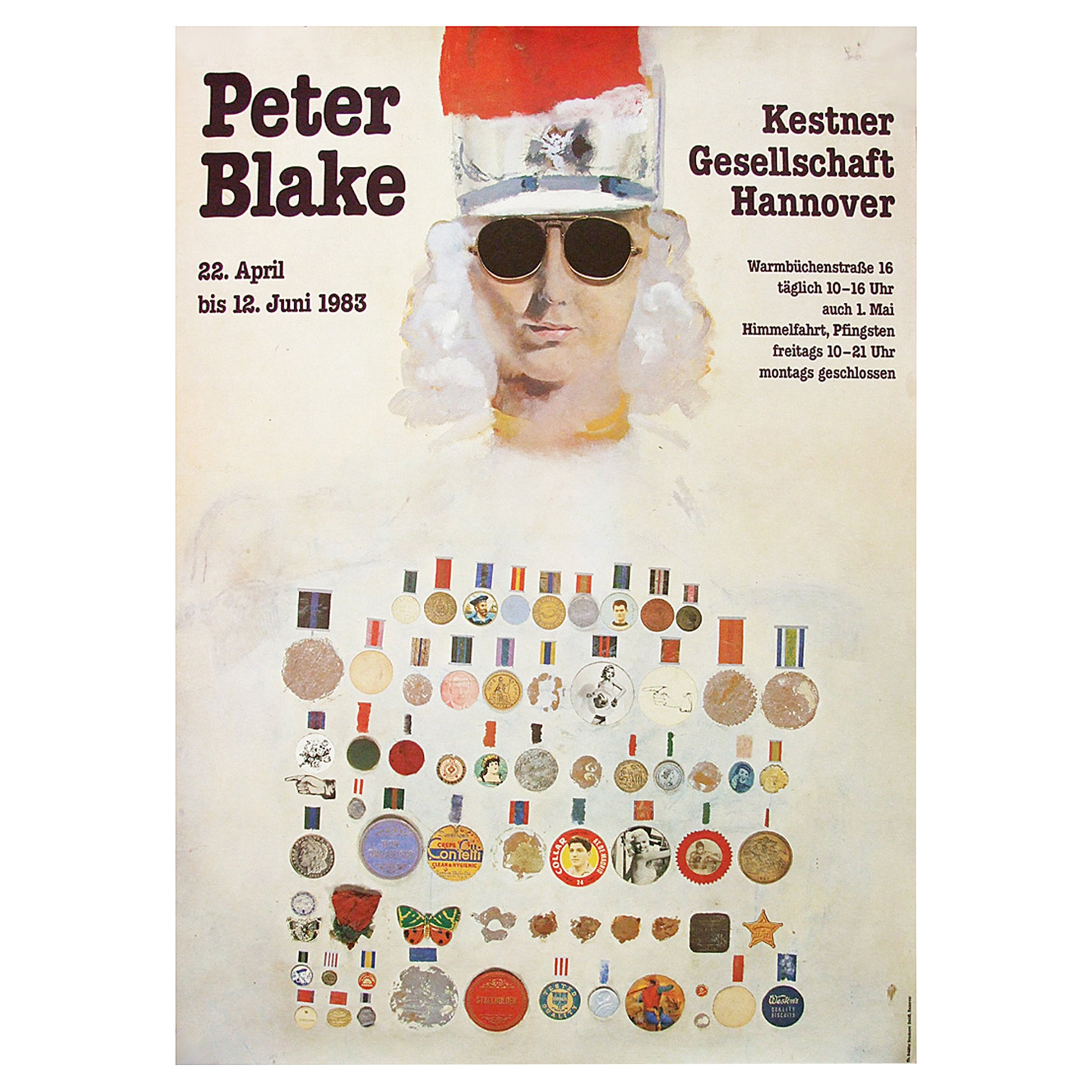 1980s Peter Blake Exhibition Poster Pop Art For Sale