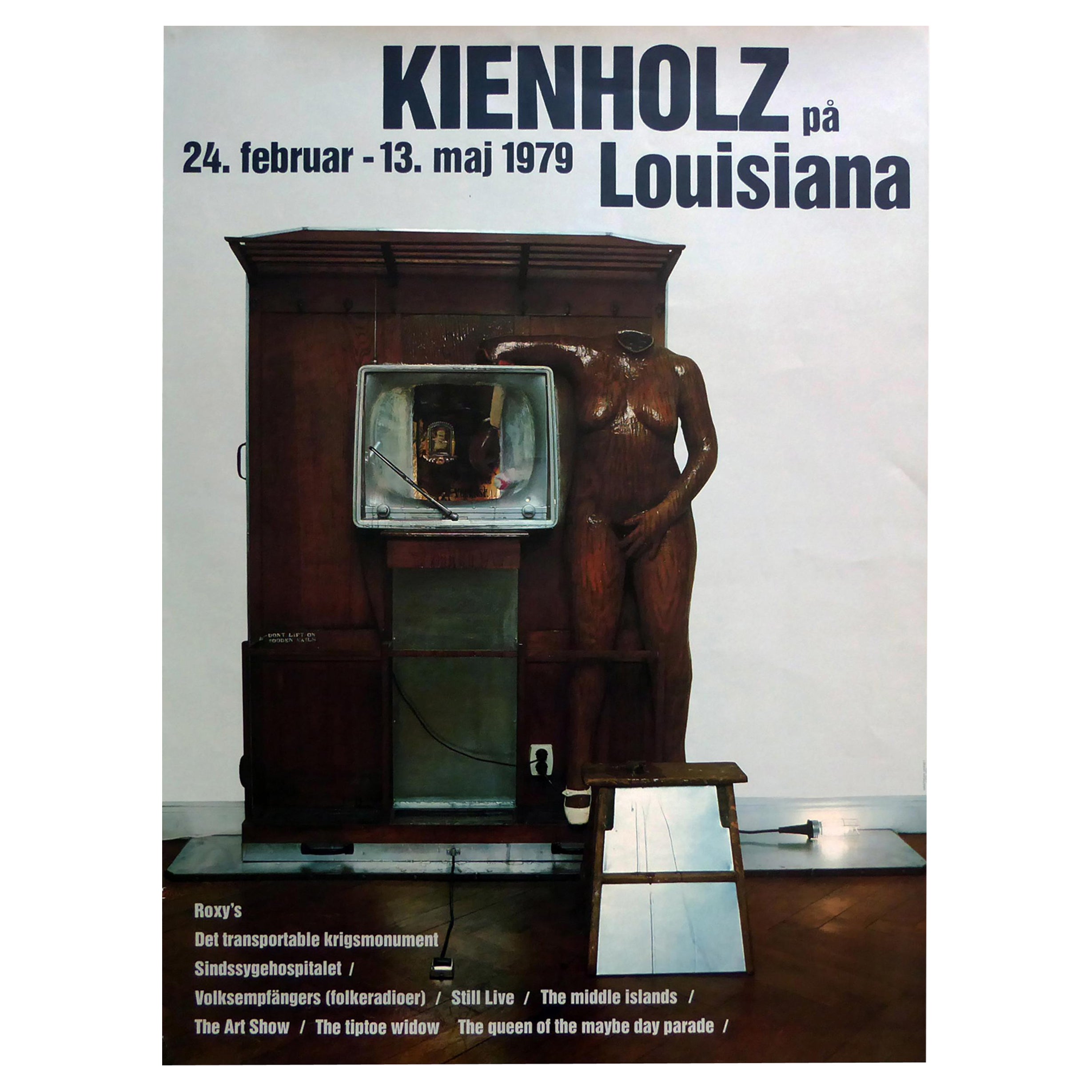 1970s Edward Kienholz Exhibition Poster Pop Art Sculpture For Sale